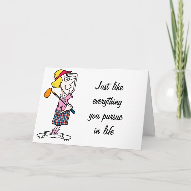 "MOM" SCORES A HOLE IN ONE IN GOLF AND BEING A MOM CARD (Front)