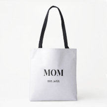 MOM Script est. 20XX Black Bold Text White