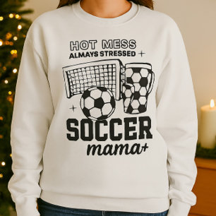 Mom Shirt – Hot Mess Always Stressed Design