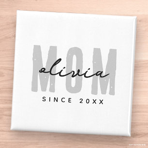 Mom Since 20XX Modern Simple Preppy Magnet