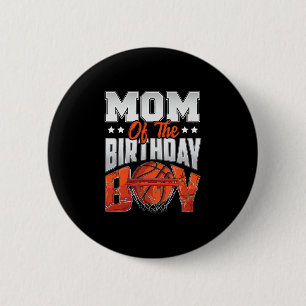 Mom Sketll Birthday Boy Family Ller B-day Party 6 Cm Round Badge