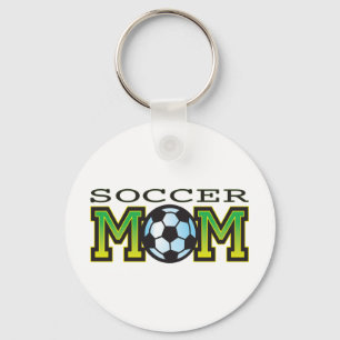 Mom Soccer Key Ring