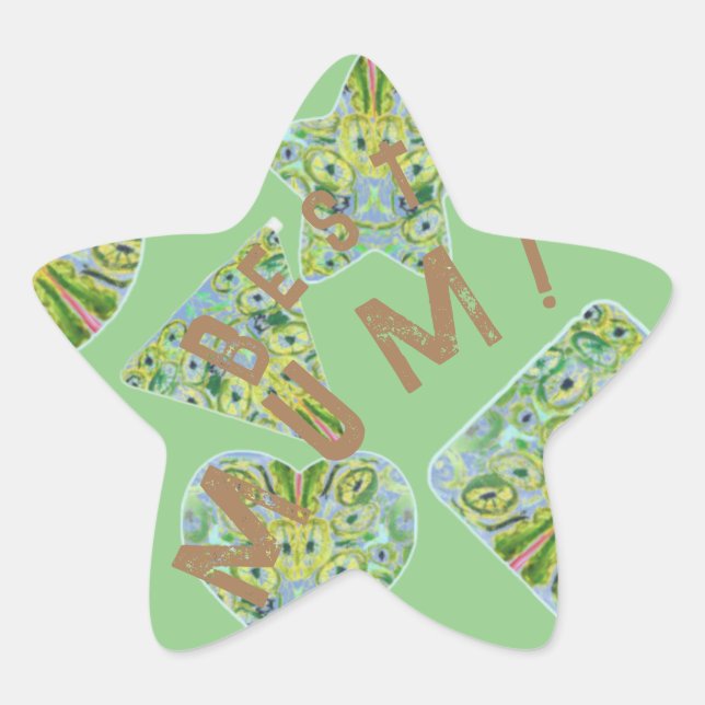 Mom! Star Sticker (Front)