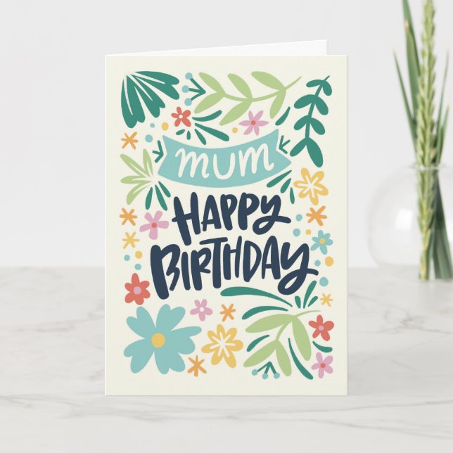 Mom summer birthday card (Front)