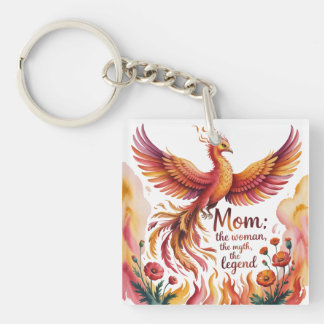 Mom: The Woman, The Myth, The Legend Key Ring