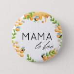 Mom to Bee Honey Bumble Bee Baby Shower 6 Cm Round Badge<br><div class="desc">Introducing the Mom to Bee Honey Bumble Bee Baby Shower button! This adorable button is the perfect addition to any baby shower or gender reveal party. The button features a cute bumble bee design with the words "Mom to Bee" written in a fun, cursive font. It's the perfect size to...</div>