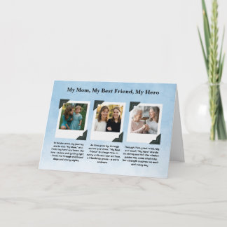 Mom Tribute Photo Collage Card