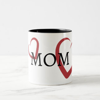 MOM Typography Two-Tone Coffee Mug