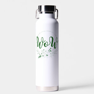 MOM upside down spells WOW! Water Bottle