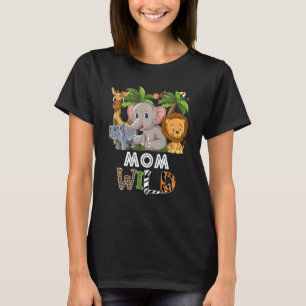 Mom Wild Zoo Theme Birthday Safari Jungle Matching T-Shirt