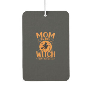 Mom Witch Halloween Design Car Air Freshener