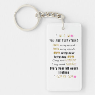 MOM - You Are Everything   Motivational Keychain G