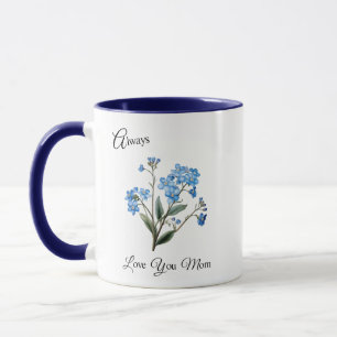 Mom, You're Unforgettable: Forget-Me-Not Mug