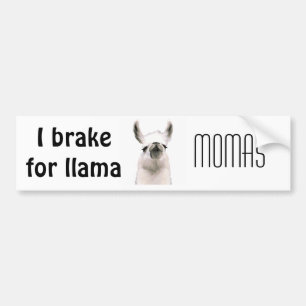 Moma Llama Bumper Sticker