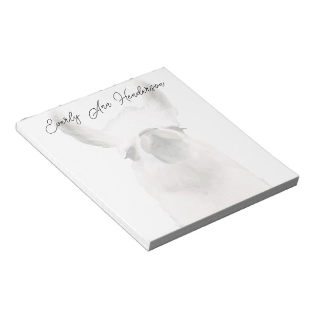 Moma Llama Notepad (Angled)