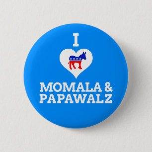 Momala & papaWalz 6 Cm Round Badge