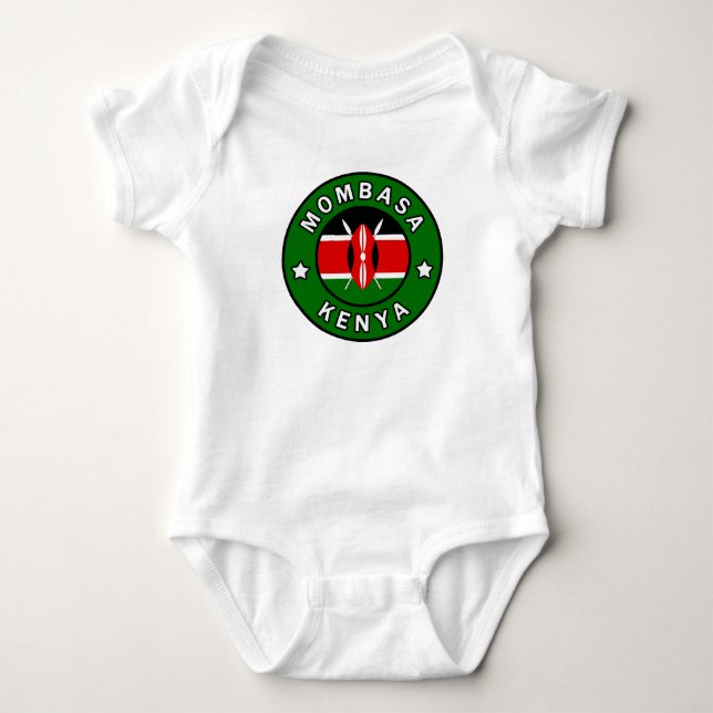 Mombasa Kenya Baby Bodysuit (Front)