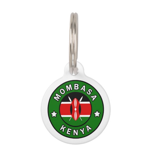 Mombasa Kenya Pet Tag (Front)