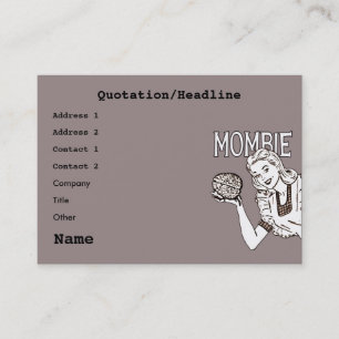 Mombie Retro Zombie Calling Card