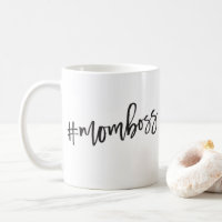 #MOMBOSS black minimal casual script funny quote