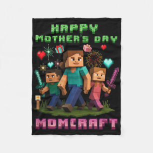 Momcraft Funny Gamer For Happy Mother Day Fleece Blanket