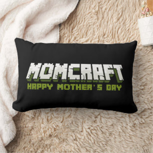 Momcraft Happy Mother Day Funny Gamer Mum Lumbar Cushion