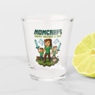 Momcraft Happy Mother Day Funny Gamer Mum Shot Glass