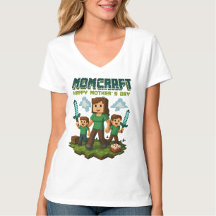 Momcraft Happy Mother Day Funny Gamer Mum T-Shirt