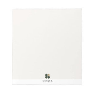 Moment Gilded Clover Luxe Minimalist Notepad