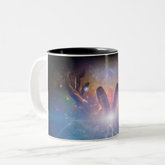 Moment of creation Two-Tone coffee mug (Front Left)