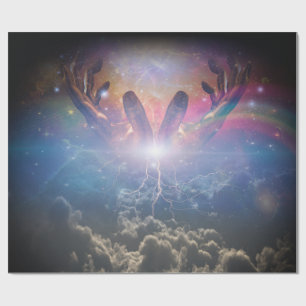 Moment of creation wrapping paper