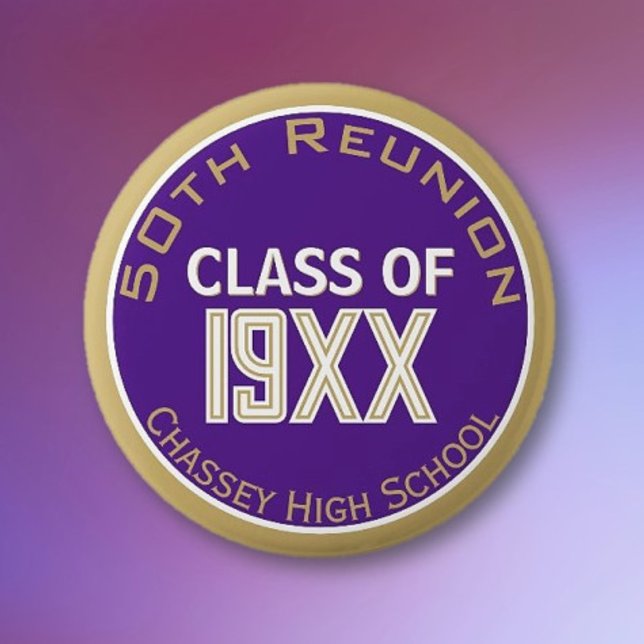 Momento! Custom 50th class reunion button (Creator Uploaded)