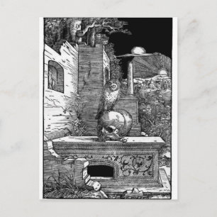 Momento Mori vintage postcard