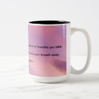 Moments coffee mug with cloud background