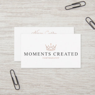 Moments Created Photography Business Card