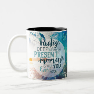 Moments Encouragement Success Life Tips Quote Art Two-Tone Coffee Mug