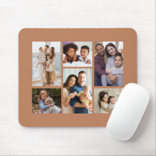Moments in Focus: Customisable 6 Photo Collage Mouse Pad