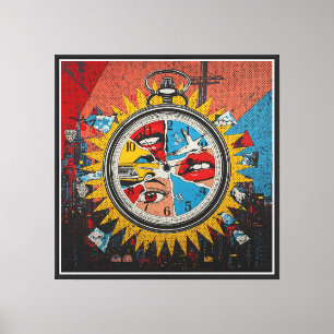 Moments in Time — Contemporary Pop Art Canvas Wall Print