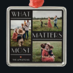 Moments Matter Personalised Photo Ornament<br><div class="desc">Photo gifts make the best gifts! Easily personalised with your text and/or photo(s) for a custom look. Designed by Berry Berry Sweet,  Modern Stationery and Personalised Gifts. Visit our website at www.berryberrysweet.com to see our full product lines.</div>