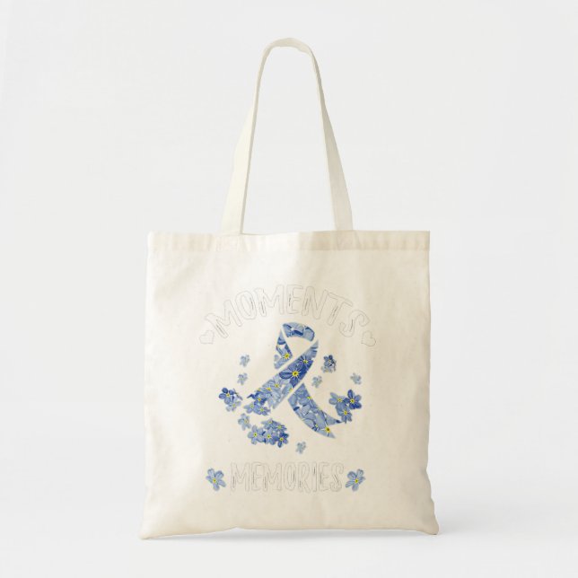 Moments Memories Forget Me Not Flowers Alzheimer A Tote Bag (Front)
