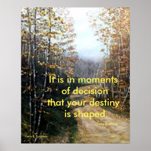 MOMENTS OF DECISION TONY ROBBINS POSTER