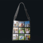 Moments Treasured: Customisable 9 Photo Collage Crossbody Bag<br><div class="desc">Capture the essence of your special moments with our "Editable 9 Photo Collage" Wall Art. Perfect for commemorating cherished memories from Christmas, birthdays, weddings, anniversaries, graduations, Father's Day, Mother's Day, or any other special occasion, this customisable piece allows you to curate a personalised and visually stunning display. Arrange and edit...</div>