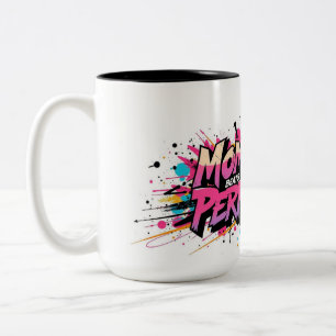Momentum Beats Perfection - Motivation Two-Tone Coffee Mug