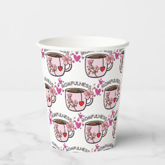 Momfulness Floral Tea Cup Seamless Pattern