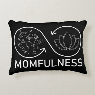 Momfulness Lotus Infinity Baby Chaos Line Art Decorative Cushion