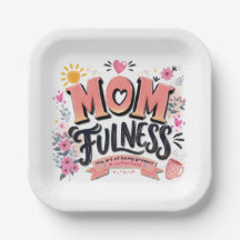 Momfulness Mindful Motherhood Typography