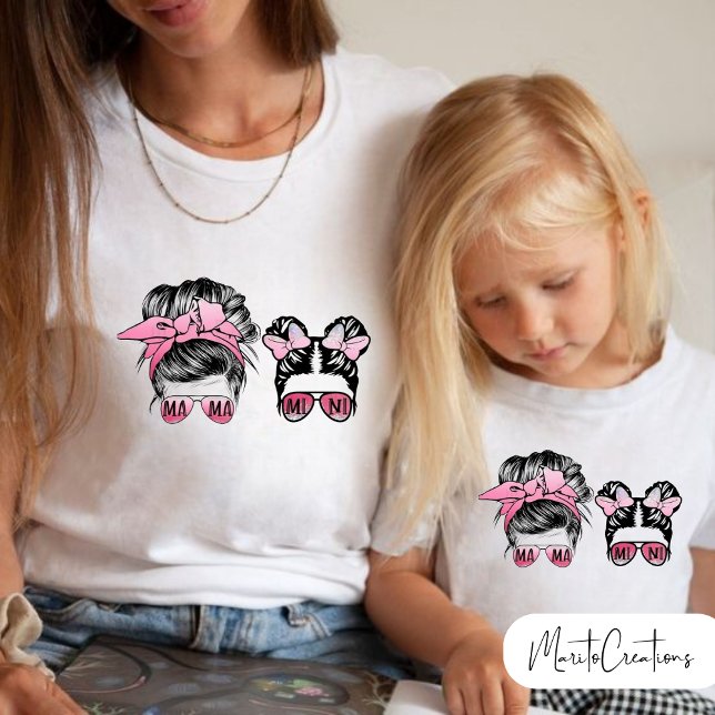 momlife mother and daughter t-shirt for mother's d (Creator Uploaded)