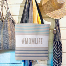 Momlife turquoise blue and beige