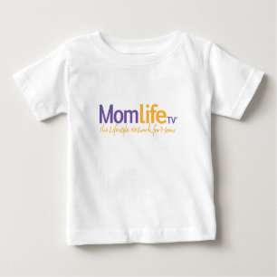 MomLifeTV® Baby Tee - White