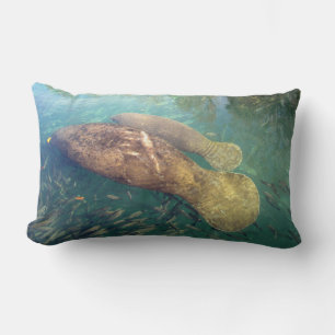 Momma and Baby Manatee Pillow